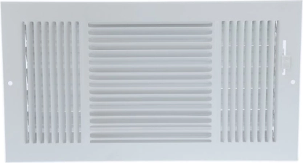 Steel/Aluminum Curved-Blade, 4-way Register, MS damper