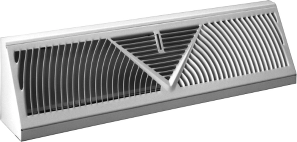 Steel Baseboard Register, Plate Damper, Base Projec...