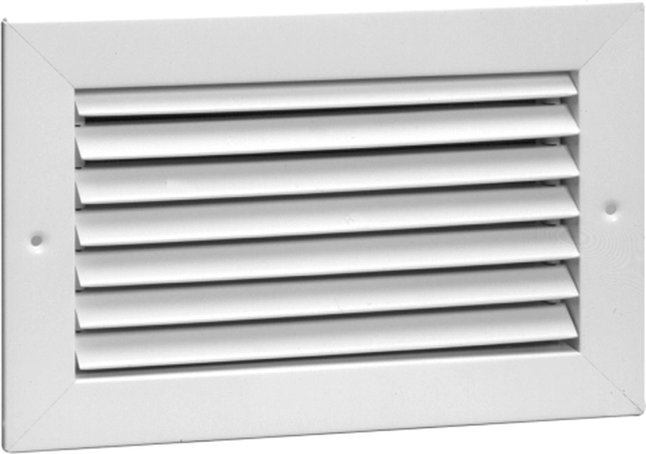 Steel/Aluminum Return Air Grille, 1/2in. Fin Spacing