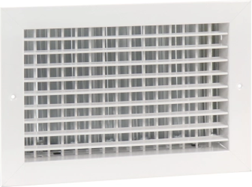 Steel/Aluminum 3-way Register, MS damper, 1/2in. Fi...