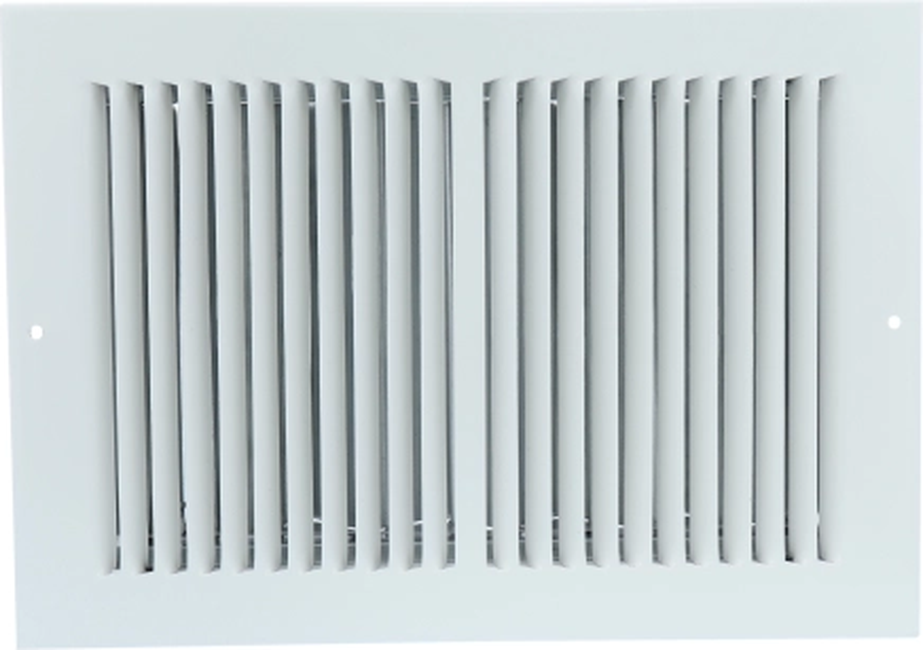Steel Double Deflection Register, OBD damper