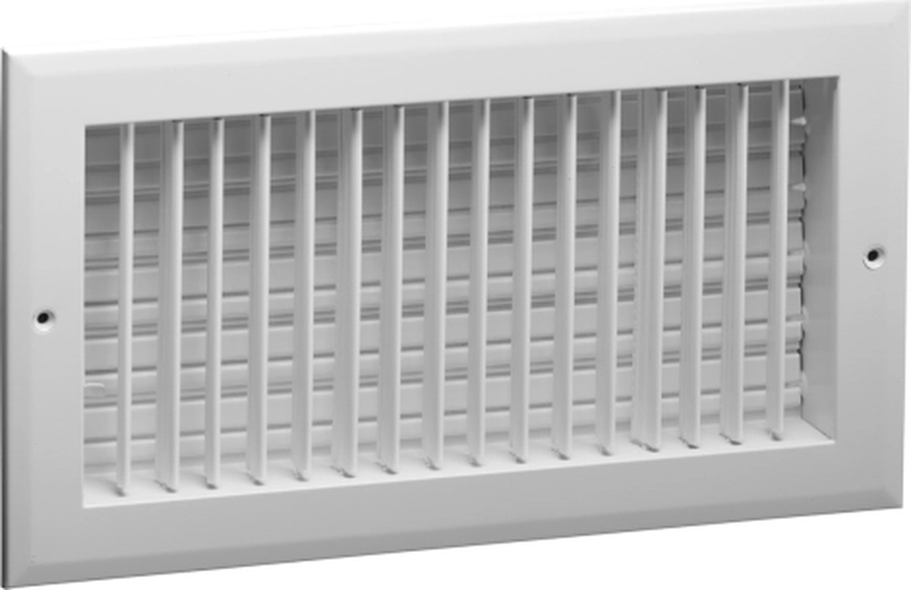 Steel Double Deflection Register, OBD damper