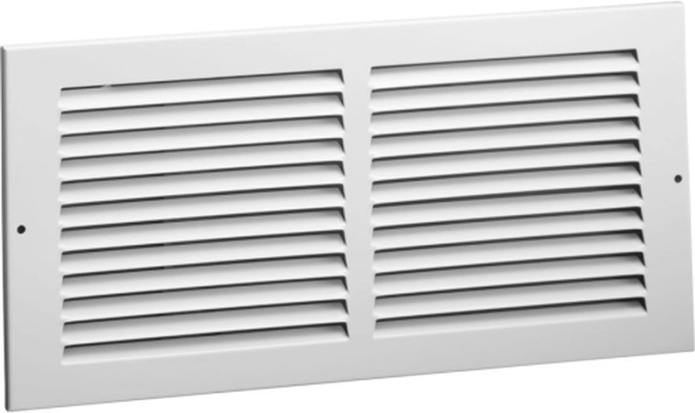 Steel Return Air Grille, 35-degree Fixed Blade