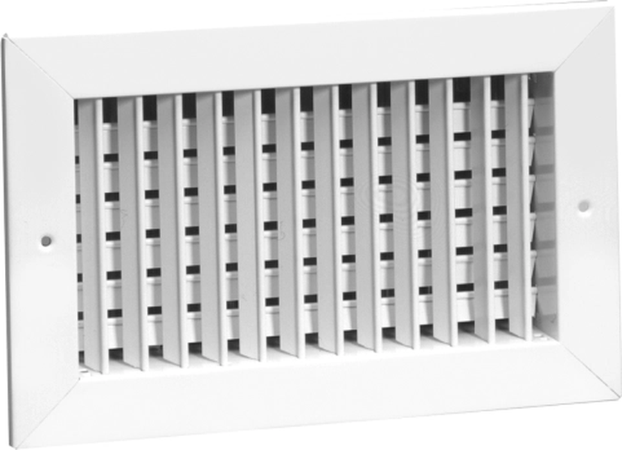 Steel Register, 35-degree Fixed Blade, OBD damper