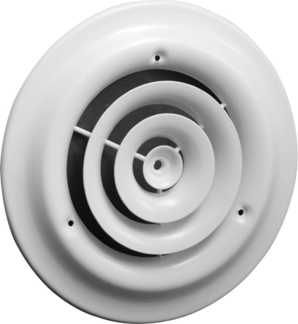 Aluminum 4-way Ceiling Diffuser, MS or OBD damper