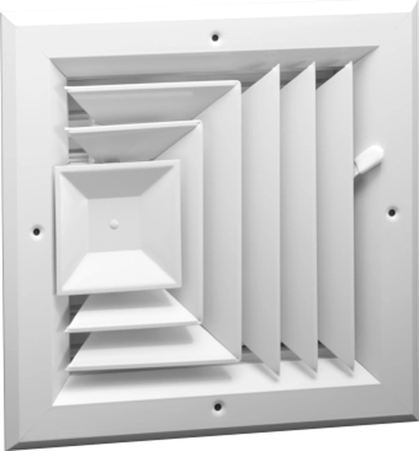 Aluminum 2-way Corner Ceiling Diffuser, MS or OBD d...