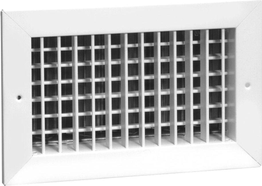 Aluminum Curved Blade Register, MS or OBD damper, 1...