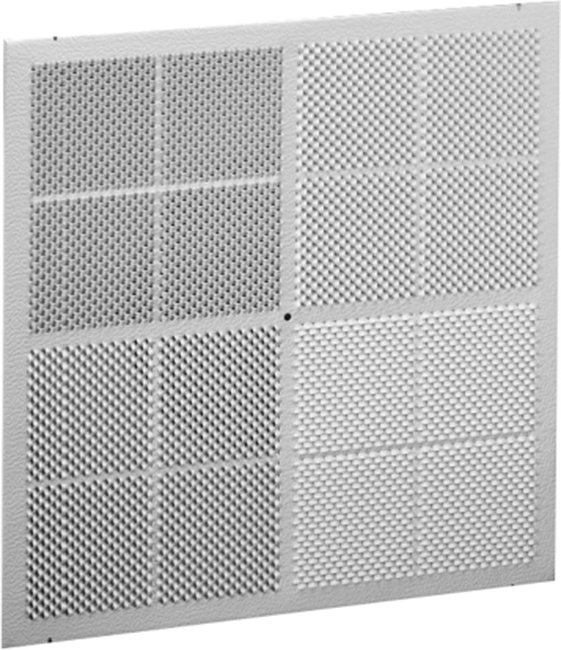 Aluminum Louvered Face Diffuser In T-bar Panel