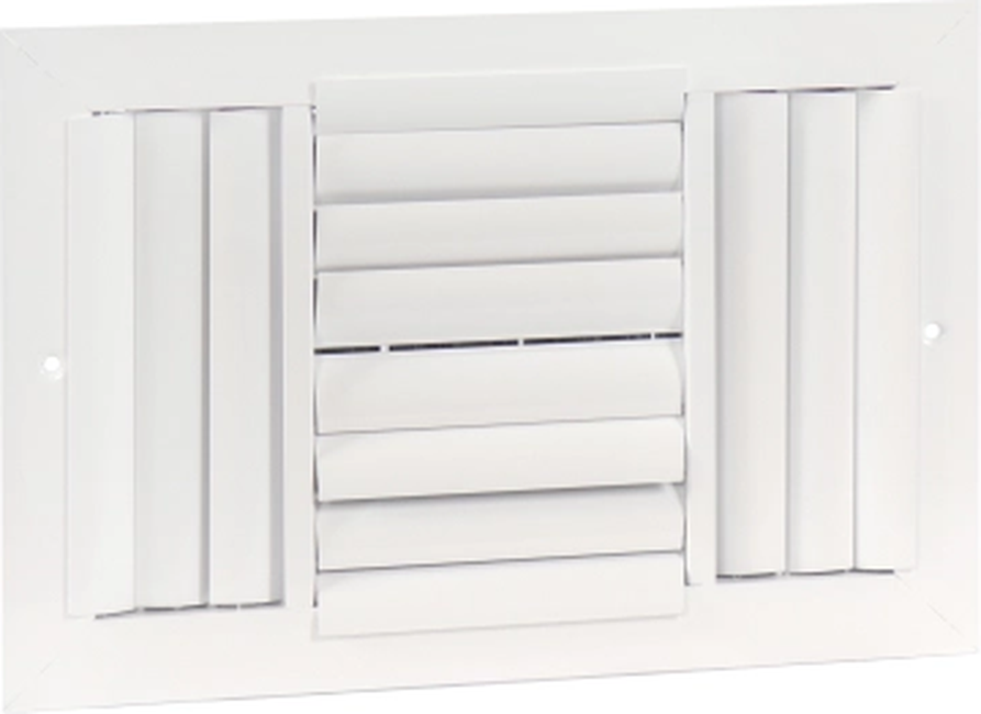 Aluminum Curved-Blade, 2-way Corner Right, No Damper