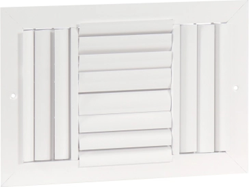 Aluminum Curved Blade, 3-way Register, MS damper