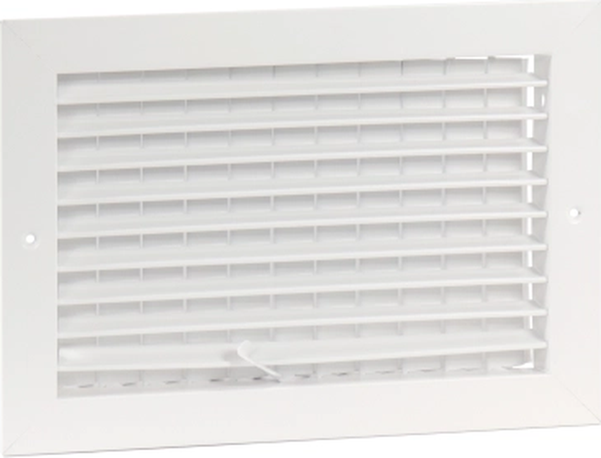 Aluminum Double Deflection Register, OBD damper