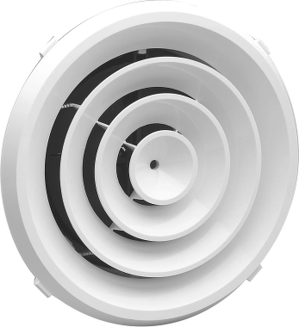 Rezzin Square Ceiling Diffuser, Integral Butterfly ...