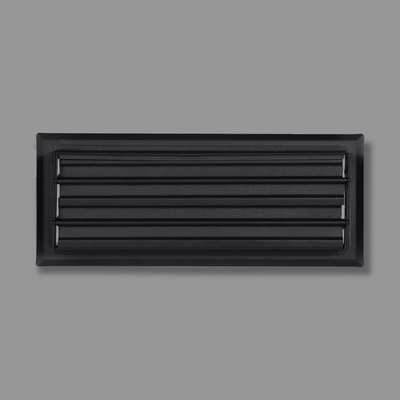 Straight Blade Register, Matte Black