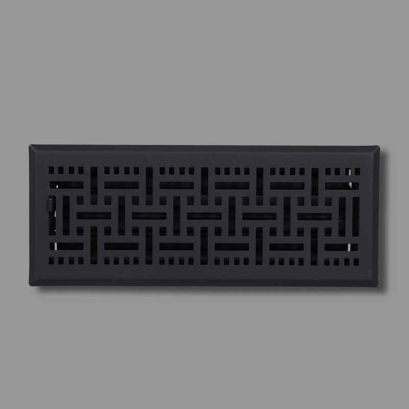 Woven Pattern Register, Matte Black