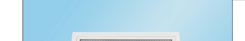Hinged egg crate return air grille with filter — standard companion to return air plenum boxes
